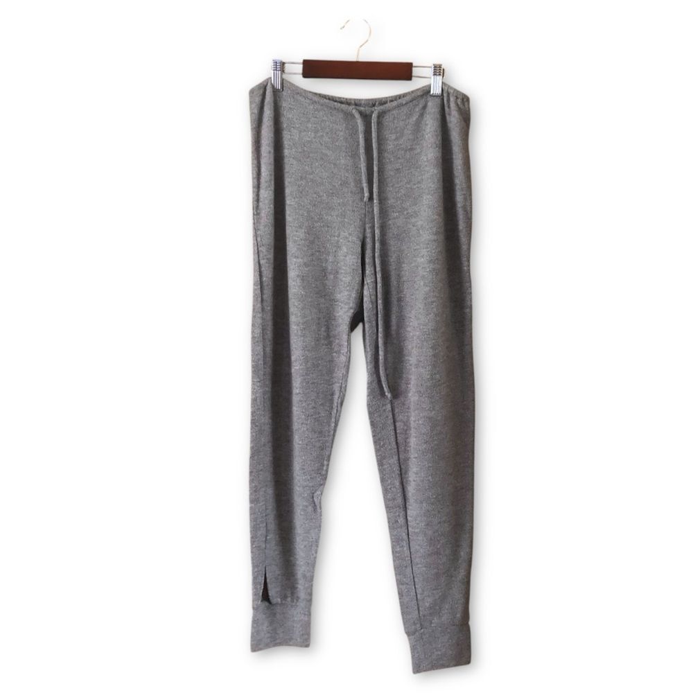 Chaser Heather Gray Soft Loungewear Drawstring Joggers NWT Size Medium Neutral